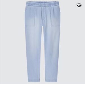 Uniqlo Denim Jersey Pants in Light Blue women’s 24-25